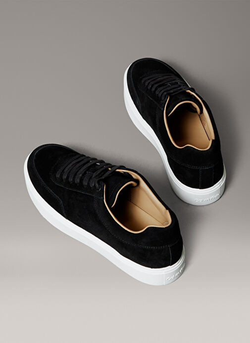 Calvin Klein Siyah Erkek Deri Sneaker CLEAN CUP LOW LACEUP OXF SU - Görsel 6