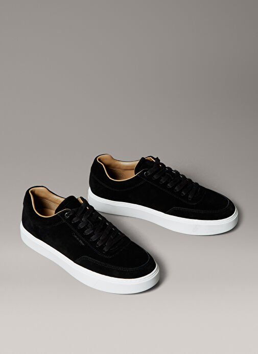 Calvin Klein Siyah Erkek Deri Sneaker CLEAN CUP LOW LACEUP OXF SU - Görsel 4