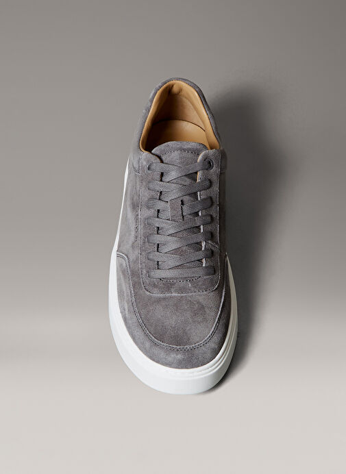 Calvin Klein Antrasit Erkek Deri Sneaker CLEAN CUP LOW LACEUP OXF SU - Görsel 5