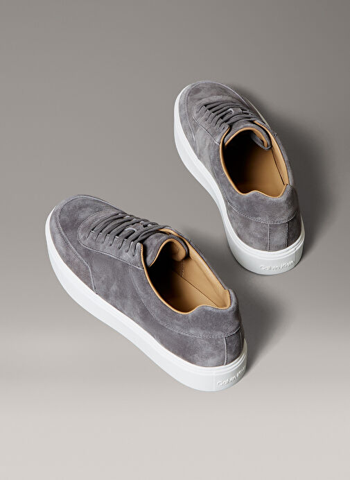 Calvin Klein Antrasit Erkek Deri Sneaker CLEAN CUP LOW LACEUP OXF SU - Görsel 6