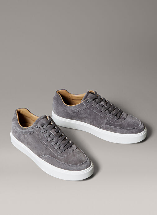 Calvin Klein Antrasit Erkek Deri Sneaker CLEAN CUP LOW LACEUP OXF SU - Görsel 4