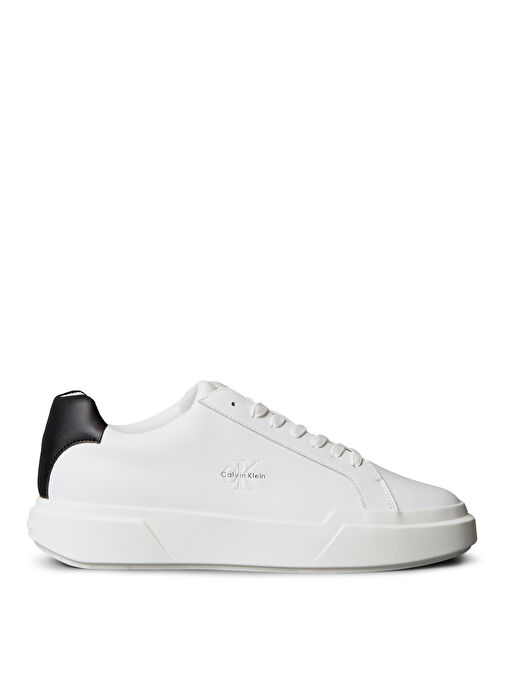 Calvin Klein Beyaz Erkek Sneaker CHUNKY CUPSOLE LACEUP LTH - Görsel 2