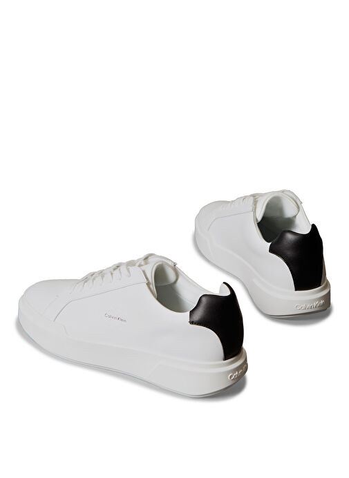 Calvin Klein Beyaz Erkek Sneaker CHUNKY CUPSOLE LACEUP LTH - Görsel 6