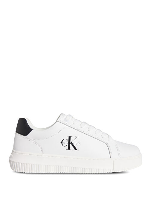 Calvin Klein Beyaz Erkek Sneaker CHUNKY CUPSOLE MONO LTH - Görsel 2