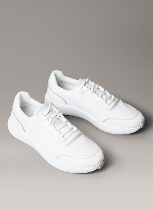 Calvin Klein Beyaz Erkek Sneaker CITY RUNNER LACEUP TECH MIX - Görsel 4