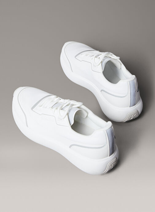 Calvin Klein Beyaz Erkek Sneaker CITY RUNNER LACEUP TECH MIX - Görsel 6