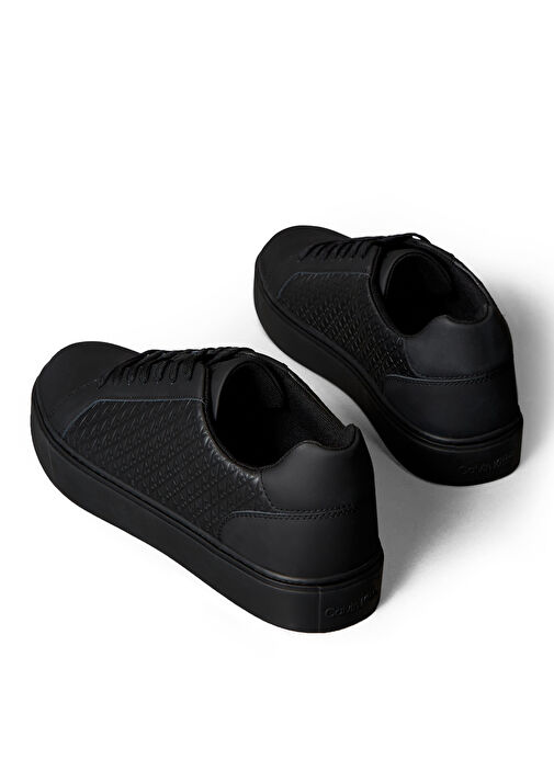 Calvin Klein Siyah Erkek Sneaker CLASSIC CUPSOLE LACEUP AOP - Görsel 6