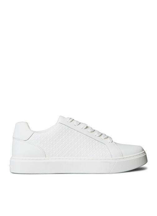 Calvin Klein Beyaz Erkek Sneaker CLASSIC CUPSOLE LACEUP AOP - Görsel 2