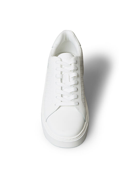 Calvin Klein Beyaz Erkek Sneaker CLASSIC CUPSOLE LACEUP AOP - Görsel 5