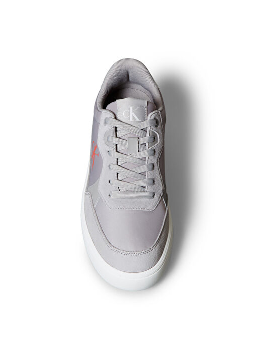 Calvin Klein Gri Erkek Deri Sneaker CLASSIC CUPSOLE MG NYLON MIX - Görsel 5