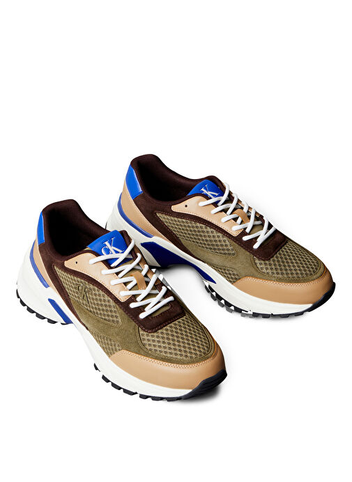 Calvin Klein Çok Renkli - Haki Erkek Sneaker HIKE RUNNER MESH MIX - Görsel 5
