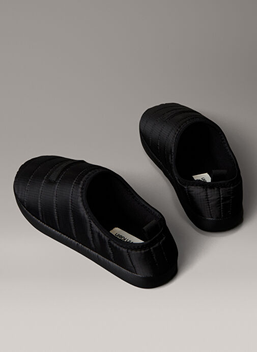 Calvin Klein Siyah Erkek Terlik HOME SLIPPER RIPSTOP LOGO PATCH - Görsel 6