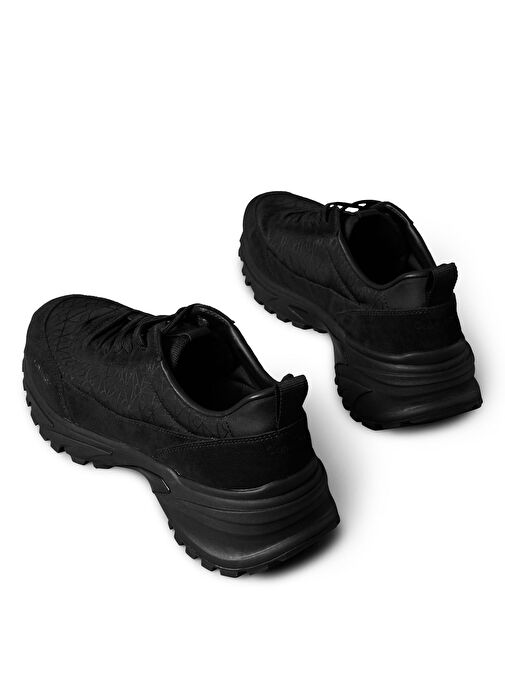 Calvin Klein Siyah Erkek Sneaker HIKE RUNNER CASUAL NY-SU AOP - Görsel 5
