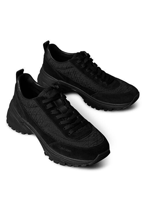 Calvin Klein Siyah Erkek Sneaker HIKE RUNNER CASUAL NY-SU AOP - Görsel 4