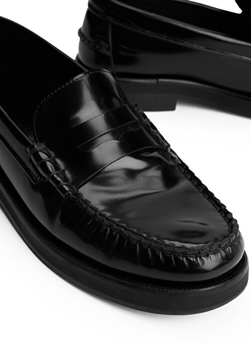 Tommy Hilfiger Siyah Erkek Klasik Ayakkabı CLASSIC HIGH HILFIGER ABRA LOAF - Görsel 6