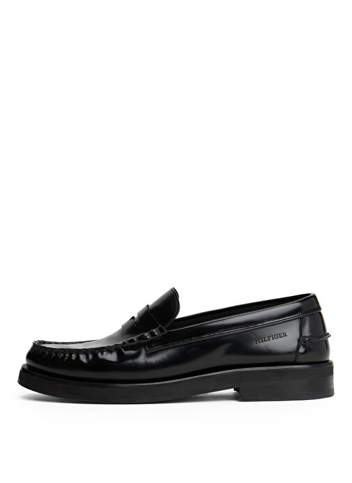 Tommy Hilfiger Siyah Erkek Klasik Ayakkabı CLASSIC HIGH HILFIGER ABRA LOAF - Görsel 5