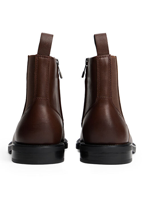 Tommy Hilfiger Kahverengi Erkek Bot HILFIGER VOGUE LTH WARM CHELSEA - Görsel 4