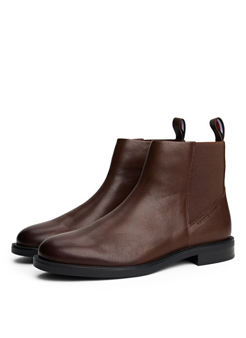 Tommy Hilfiger Kahverengi Erkek Bot HILFIGER VOGUE LTH WARM CHELSEA - Görsel 3