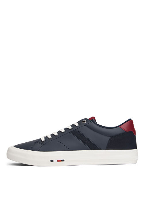 Tommy Hilfiger Lacivert Erkek Deri Sneaker TH HI VULC LTH STREET - Görsel 2