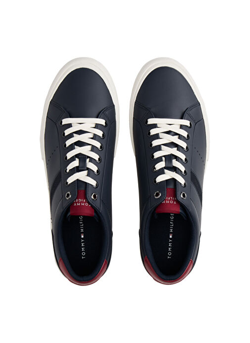 Tommy Hilfiger Lacivert Erkek Deri Sneaker TH HI VULC LTH STREET - Görsel 4