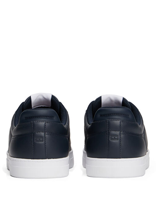 Tommy Hilfiger Lacivert Erkek Deri Sneaker ICON COURT STRIPES - Görsel 5