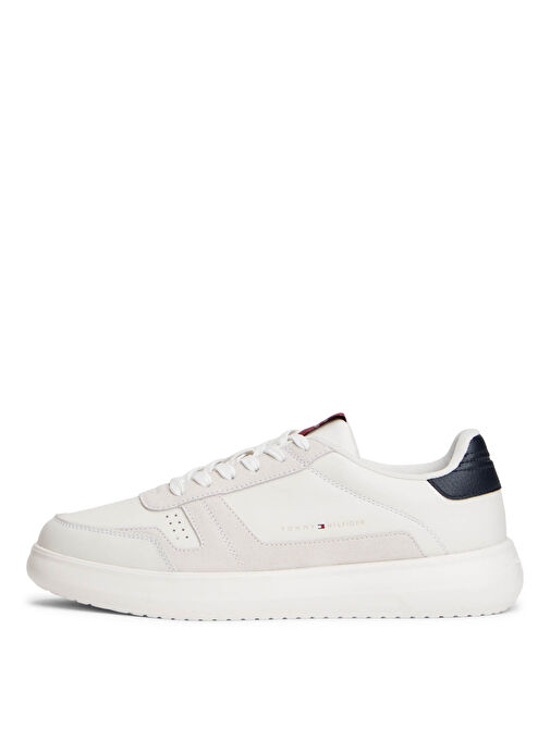 Tommy Hilfiger Ekru Erkek Deri Sneaker MODERN LIGHTCUP LTH WL - Görsel 5