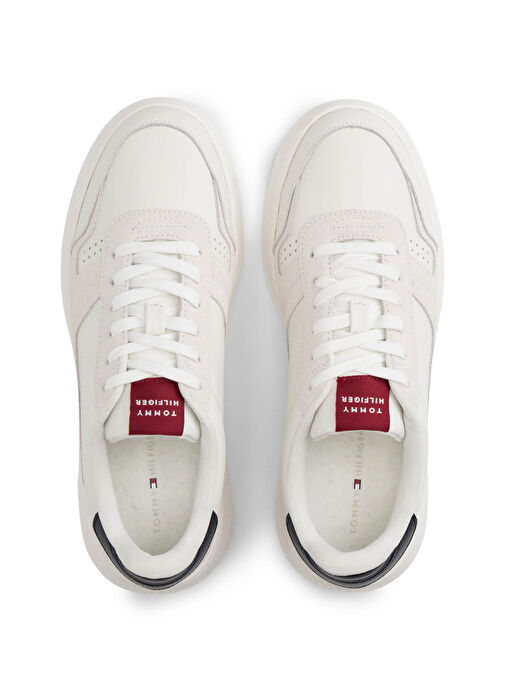 Tommy Hilfiger Ekru Erkek Deri Sneaker MODERN LIGHTCUP LTH WL - Görsel 4
