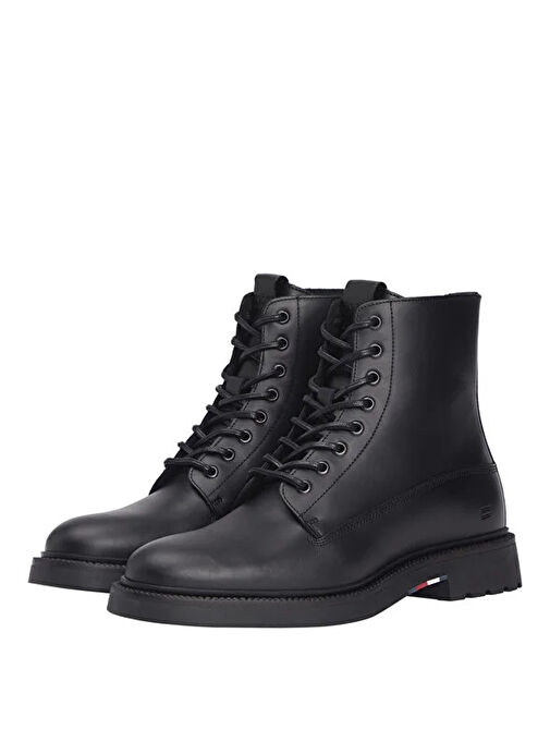 Tommy Hilfiger Siyah Erkek Bot HILFIGER COMFORT LWT LTH BOOT - Görsel 2