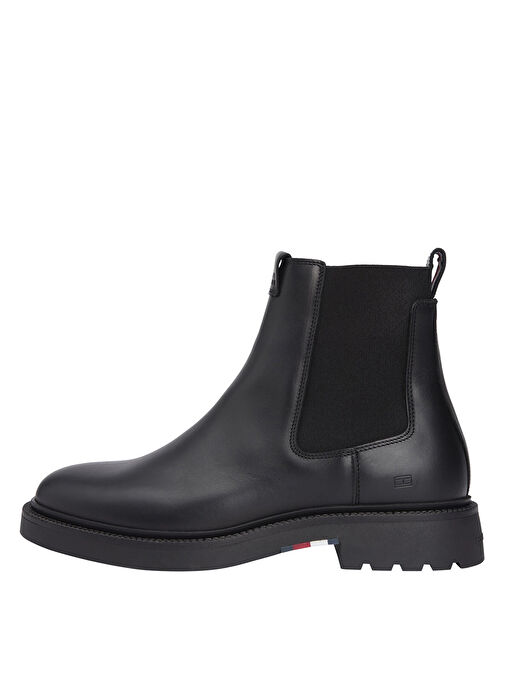Tommy Hilfiger Siyah Erkek Bot HILFIGER COMFORT LWT LTH CHELSEA - Görsel 2