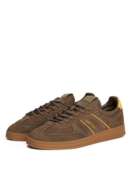 Tommy Hilfiger Haki Erkek Sneaker THE GREENWICH EDGE SUEDE - Görsel 3