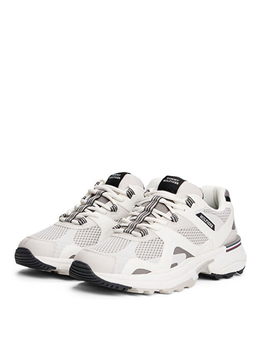 Tommy Hilfiger Gri Erkek Sneaker RUNNER TECH MIX - Görsel 3