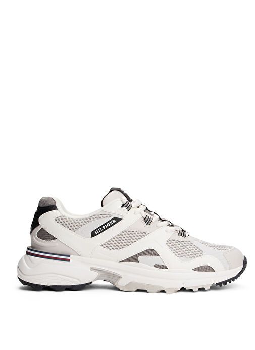 Tommy Hilfiger Gri Erkek Sneaker RUNNER TECH MIX - Görsel 2