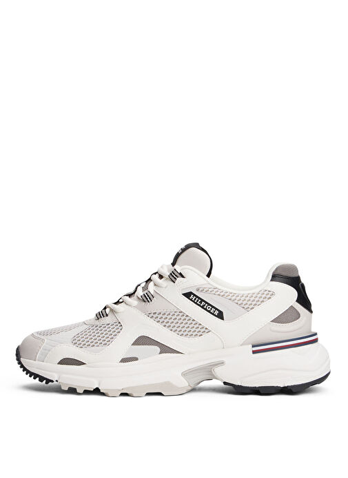 Tommy Hilfiger Gri Erkek Sneaker RUNNER TECH MIX - Görsel 4
