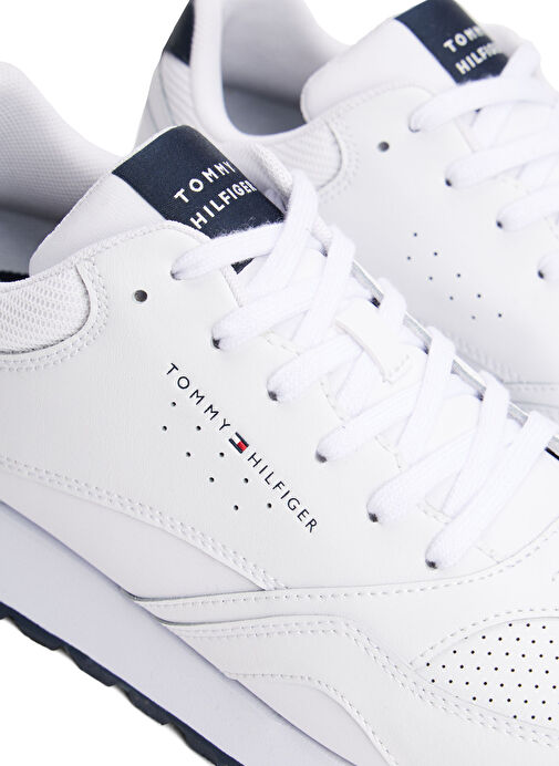 Tommy Hilfiger Beyaz Erkek Sneaker NEW RUNNER EVA LTH ESS - Görsel 6