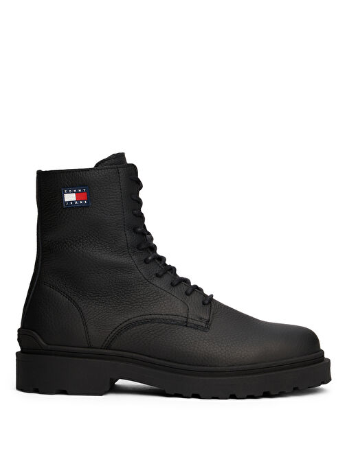 Tommy Hilfiger Siyah Erkek Bot TJM LACE UP TUMBLED HIGH - Görsel 2