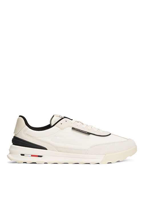 Tommy Hilfiger Ekru Erkek Sneaker RETRO RUNNER NYLON MIX - Görsel 2
