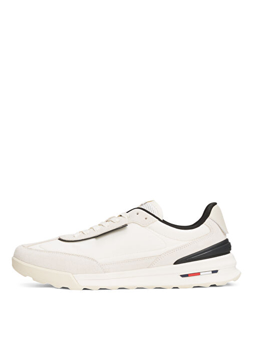Tommy Hilfiger Ekru Erkek Sneaker RETRO RUNNER NYLON MIX - Görsel 4