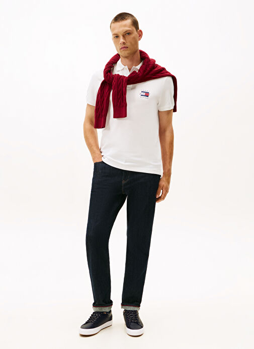 Tommy Hilfiger Siyah Erkek Sneaker TH HI VULC CORE LOW CLEAT LTH - Görsel 7