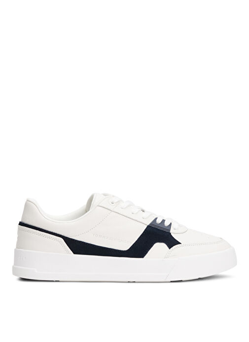 Tommy Hilfiger Beyaz Erkek Deri Sneaker TH COURT CRAFT LTH - Görsel 2