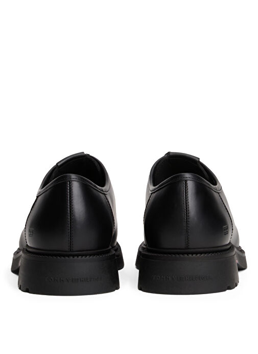 Tommy Hilfiger Siyah Erkek Klasik Ayakkabı HILFIGER COMFORT LWT LTH MOC TOE - Görsel 4