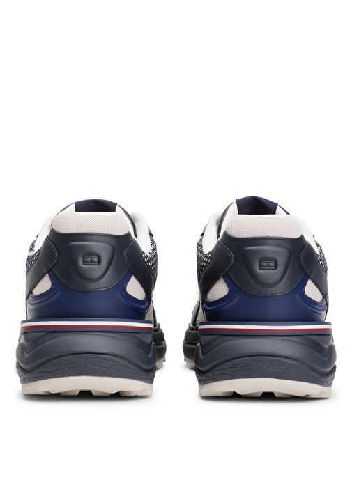 Tommy Hilfiger Beyaz Erkek Sneaker RUNNER TECH MIX - Görsel 5