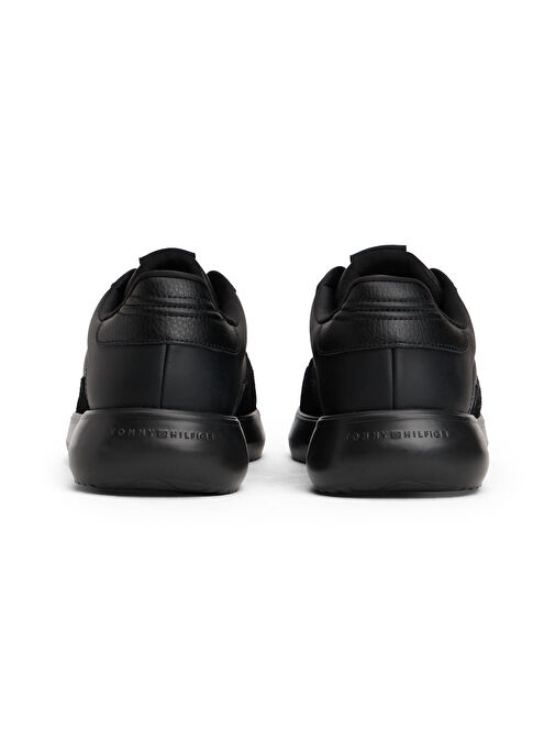 Tommy Hilfiger Siyah Erkek Deri Sneaker MODERN LIGHTCUP LTH WL - Görsel 4