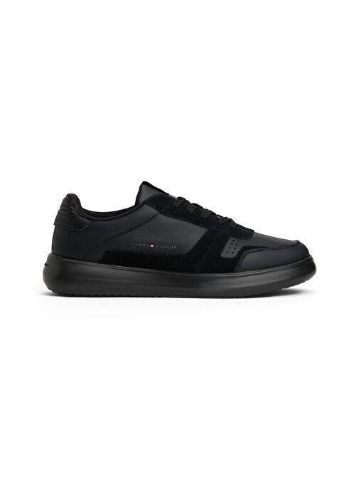 Tommy Hilfiger Siyah Erkek Deri Sneaker MODERN LIGHTCUP LTH WL - Görsel 2