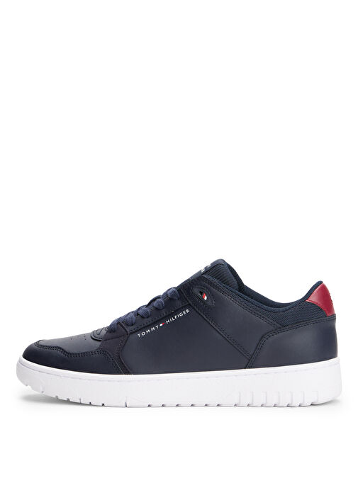 Tommy Hilfiger Lacivert Erkek Sneaker TH BASKET CORE LITE LTH MIX - Görsel 4