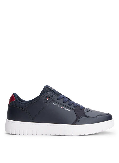 Tommy Hilfiger Lacivert Erkek Sneaker TH BASKET CORE LITE LTH MIX - Görsel 2