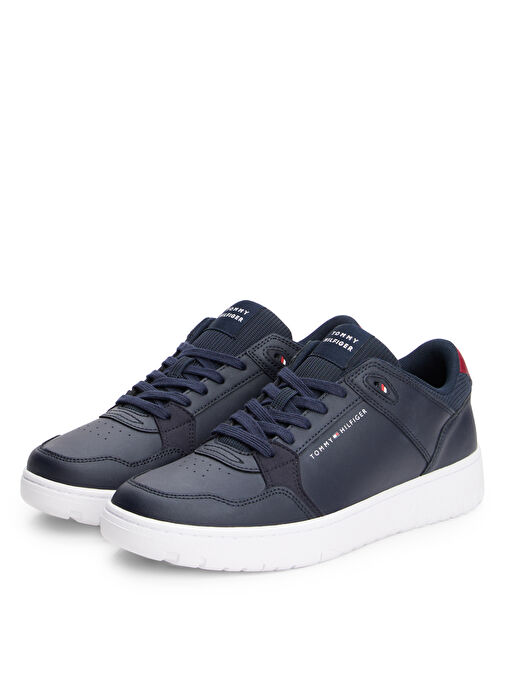 Tommy Hilfiger Lacivert Erkek Sneaker TH BASKET CORE LITE LTH MIX - Görsel 3