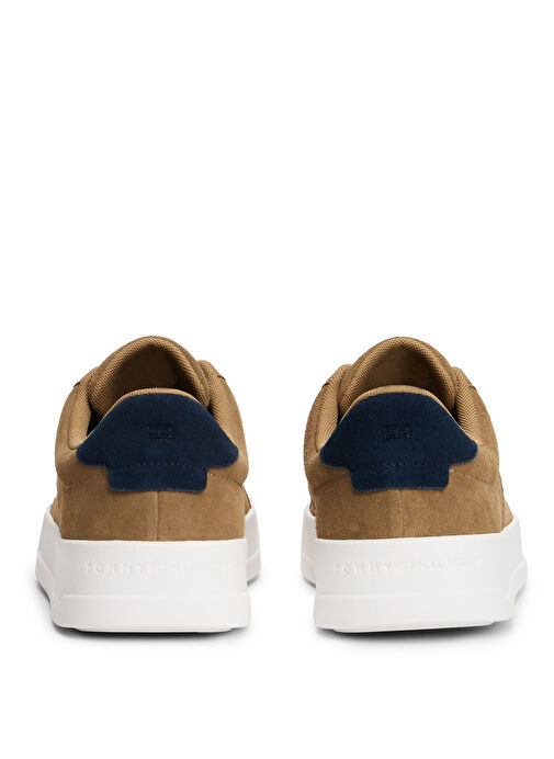 Tommy Hilfiger Kahverengi Erkek Sneaker TH COURT SUMMER SUEDE - Görsel 5