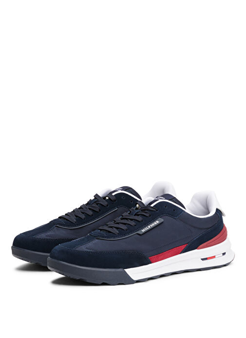 Tommy Hilfiger Lacivert Erkek Sneaker RETRO RUNNER NYLON MIX - Görsel 3