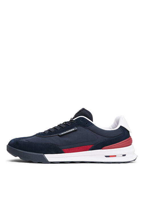 Tommy Hilfiger Lacivert Erkek Sneaker RETRO RUNNER NYLON MIX - Görsel 4
