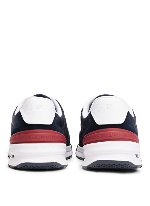 Tommy Hilfiger Lacivert Erkek Sneaker RETRO RUNNER NYLON MIX - Görsel 5